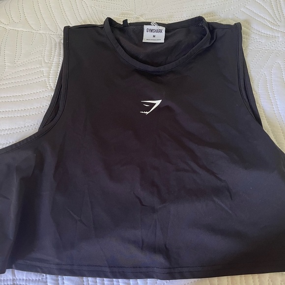 Gymshark black athletic TRAINING CROP TANK medium - Picture 1 of 4